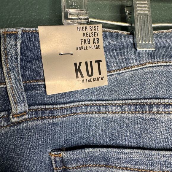 NWT Kut From The Kloth High Rise Kelsey Fab Ab Ankle Flare Jeans - Picture 8 of 8